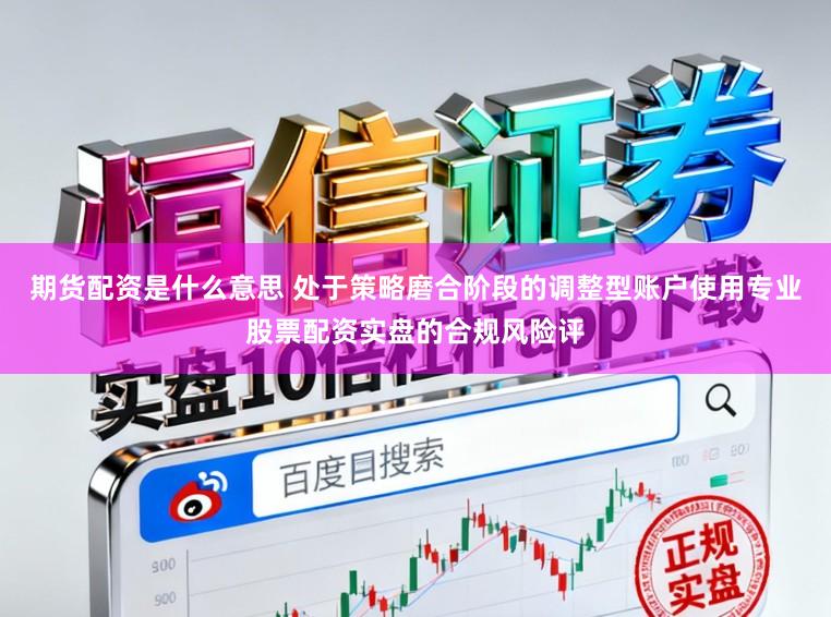期货配资是什么意思 处于策略磨合阶段的调整型账户使用专业股票配资实盘的合规风险评